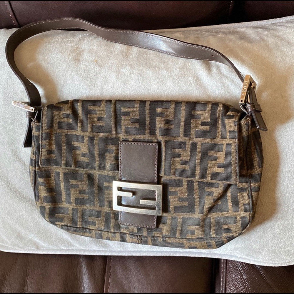 Authentic Fendi Shoulder Clutch Bag